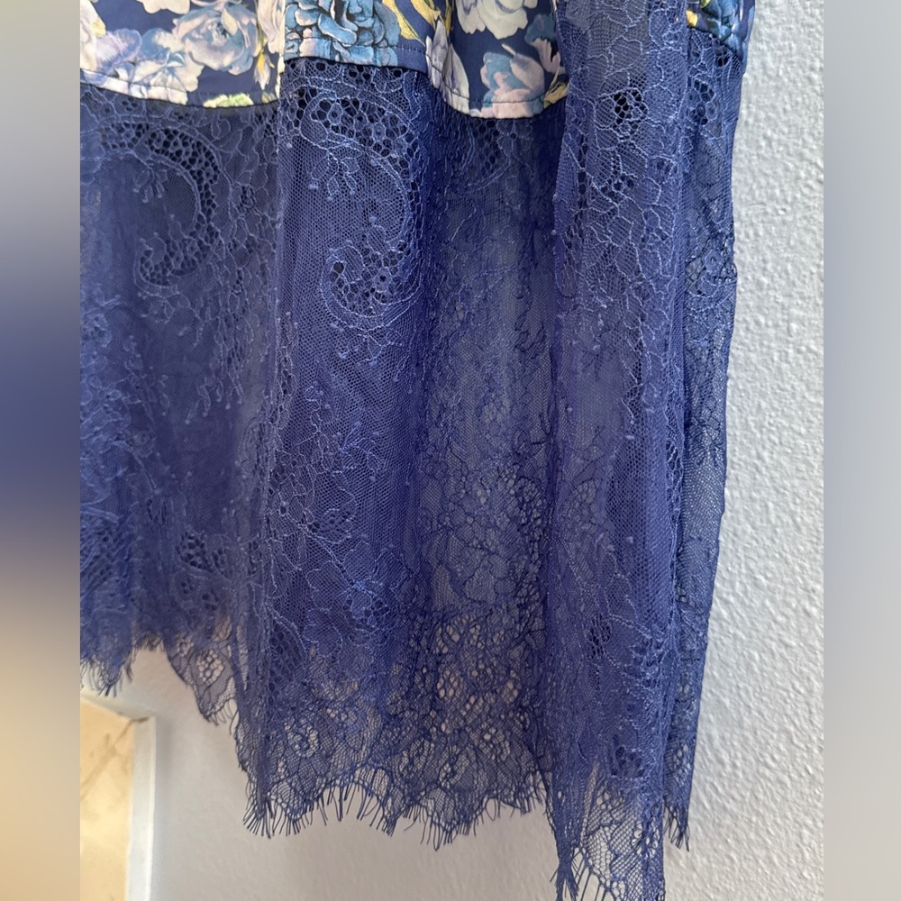 Rachel Parcell Floral Blue Robe - Picture 13 of 15